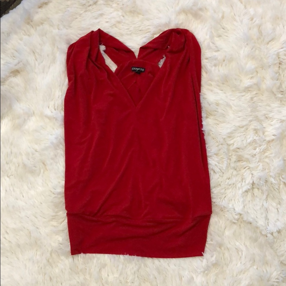 Express red blouse